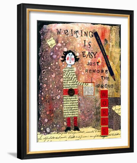 Writing is Easy-Barbara Olsen-Framed Giclee Print