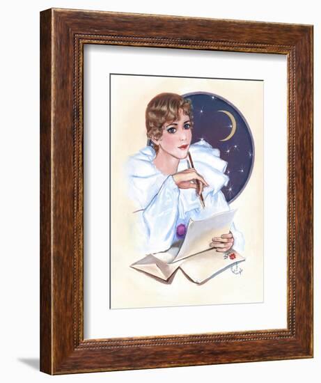 Writing Letter-Judy Mastrangelo-Framed Giclee Print