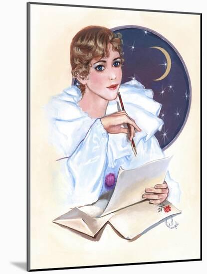 Writing Letter-Judy Mastrangelo-Mounted Giclee Print