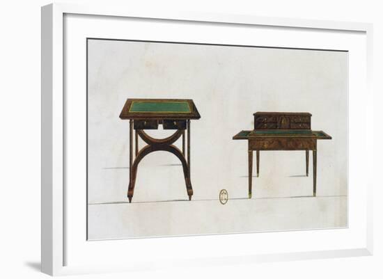 Writing Table and Writing Desk-null-Framed Giclee Print