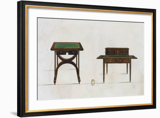 Writing Table and Writing Desk-null-Framed Giclee Print