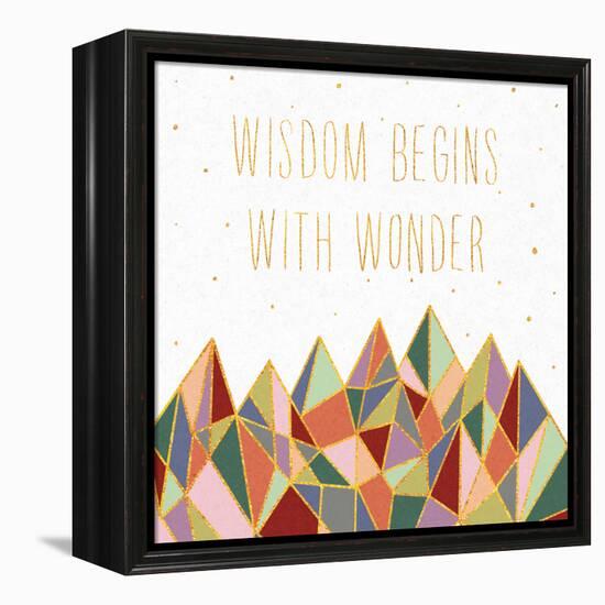 Written in the Stars I on White-Laura Marshall-Framed Stretched Canvas