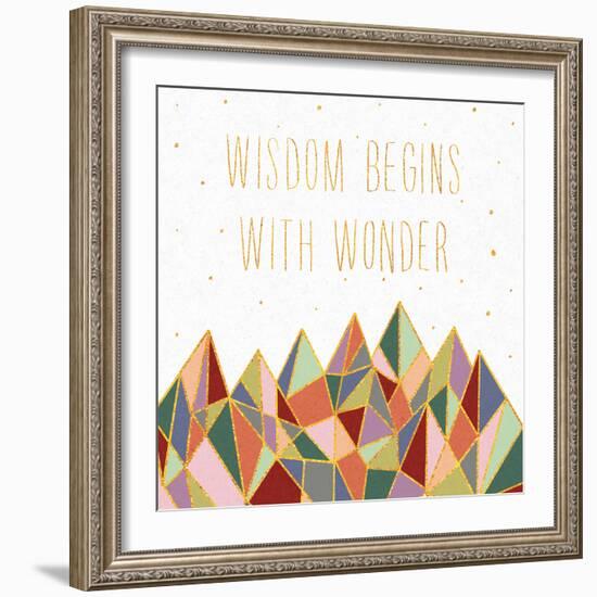 Written in the Stars I on White-Laura Marshall-Framed Art Print