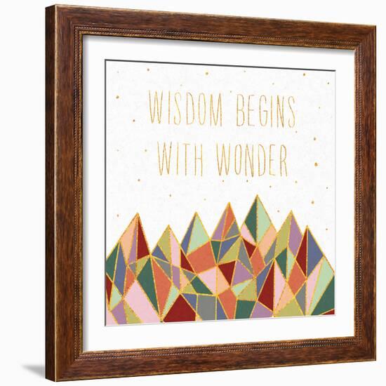 Written in the Stars I on White-Laura Marshall-Framed Art Print