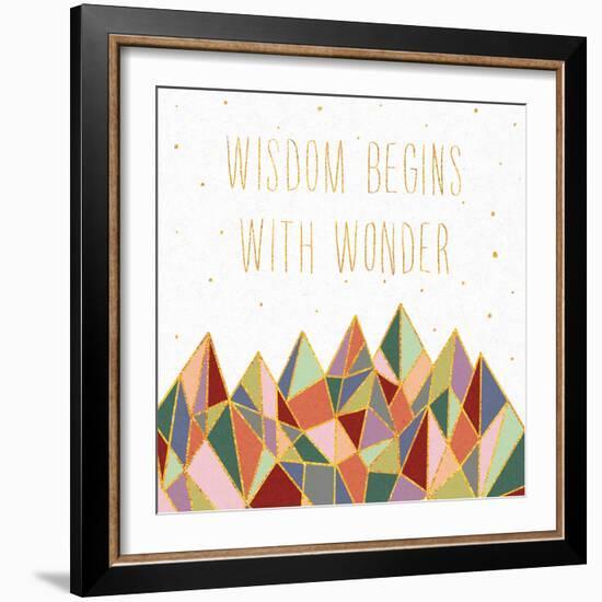 Written in the Stars I on White-Laura Marshall-Framed Art Print