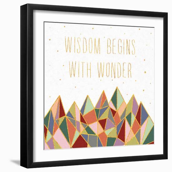 Written in the Stars I on White-Laura Marshall-Framed Art Print