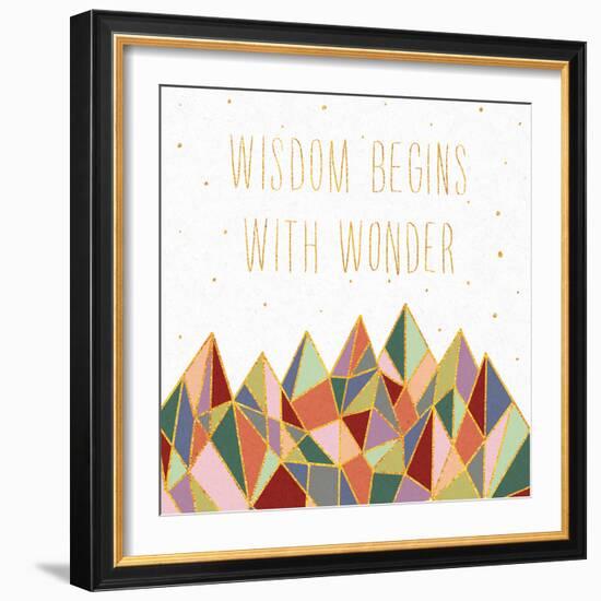 Written in the Stars I on White-Laura Marshall-Framed Art Print