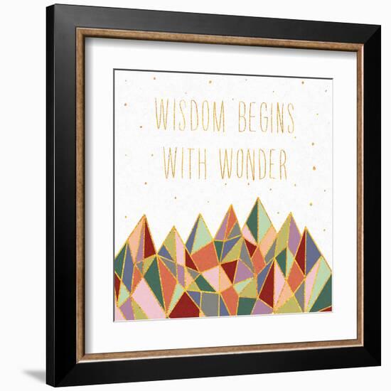 Written in the Stars I on White-Laura Marshall-Framed Art Print