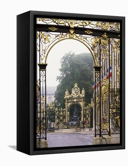 Wrought Iron by Lamor, Restored, Place Stanislaus, Nancy, Lorraine, France-Adam Woolfitt-Framed Premier Image Canvas