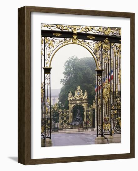 Wrought Iron by Lamor, Restored, Place Stanislaus, Nancy, Lorraine, France-Adam Woolfitt-Framed Photographic Print