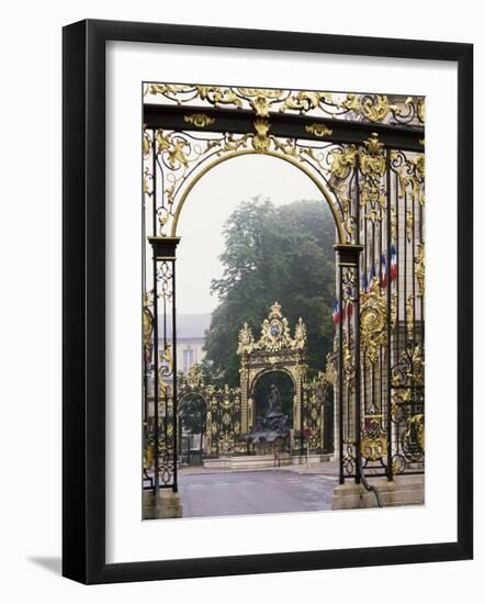 Wrought Iron by Lamor, Restored, Place Stanislaus, Nancy, Lorraine, France-Adam Woolfitt-Framed Photographic Print