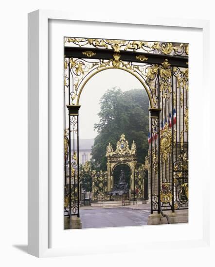 Wrought Iron by Lamor, Restored, Place Stanislaus, Nancy, Lorraine, France-Adam Woolfitt-Framed Photographic Print