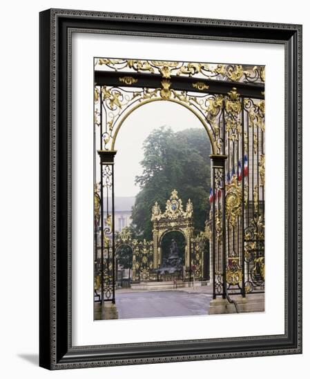 Wrought Iron by Lamor, Restored, Place Stanislaus, Nancy, Lorraine, France-Adam Woolfitt-Framed Photographic Print