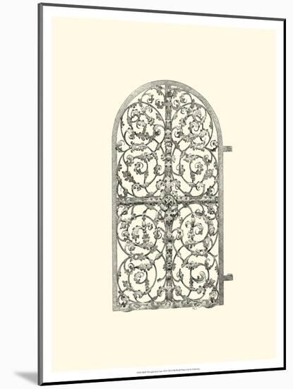 Wrought Iron Gate VII-null-Mounted Art Print