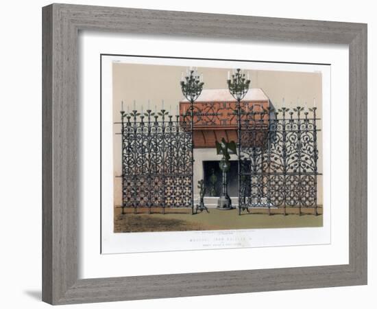 Wrought Iron Grilles, 19th Century-John Burley Waring-Framed Giclee Print