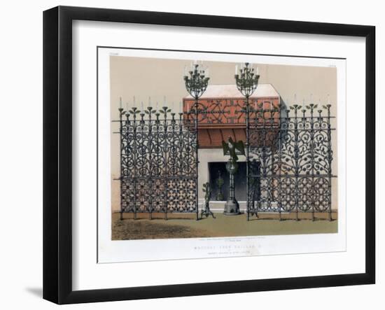 Wrought Iron Grilles, 19th Century-John Burley Waring-Framed Giclee Print