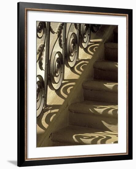 Wrought Iron Shadows, Charleston, South Carolina, USA-Julie Eggers-Framed Photographic Print