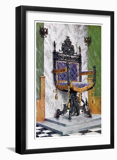 Wrought Steel Chair, 1910-Edwin Foley-Framed Giclee Print