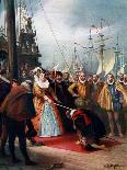 Queen Elizabeth Knighting Sir Francis Drake, 1581-WS Bagdatopulos-Giclee Print