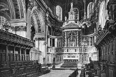 The Choir and Reredos, St Paul's Cathedral, 1908-1909-WS Campbell-Framed Premier Image Canvas