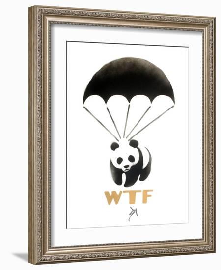 WTF-Juan Sly-Framed Art Print