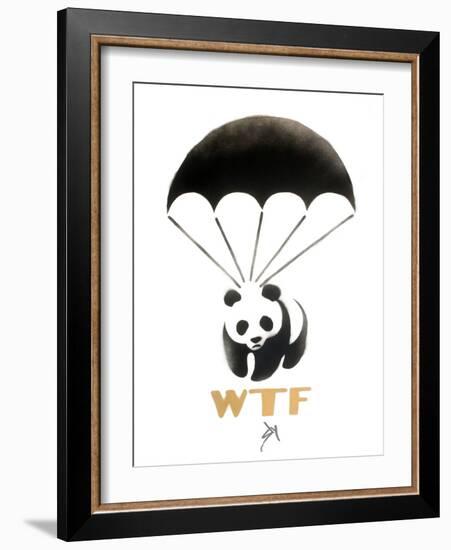 WTF-Juan Sly-Framed Art Print