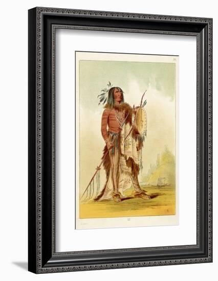 Wun-Nes-Tou Medicine-Man of the Blackfeet People-George Catlin-Framed Photographic Print