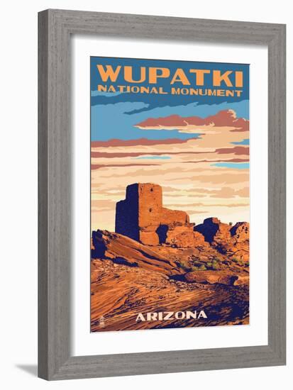 Wupatki National Monument, Arizona-Lantern Press-Framed Art Print