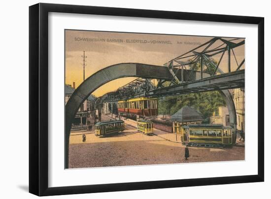 Wuppertal Schwebebahn Wohwinkel, Germany-null-Framed Art Print