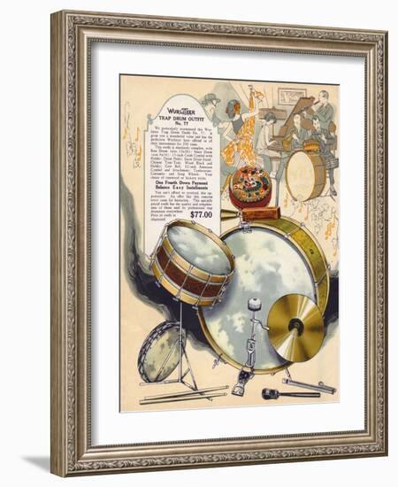 Wurlitzer Drums-null-Framed Art Print