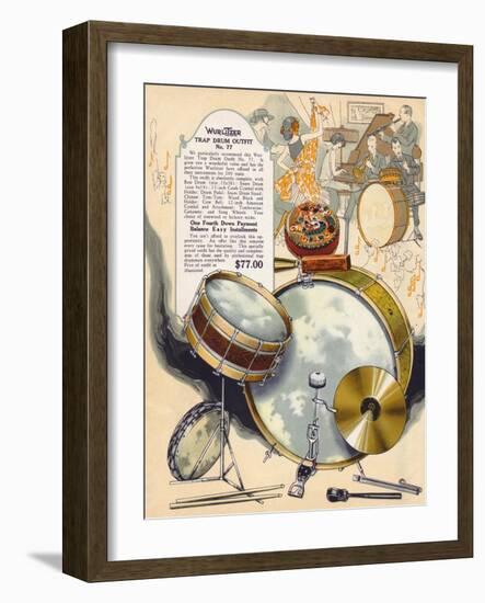 Wurlitzer Drums-null-Framed Art Print