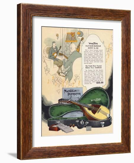 Wurlitzer Mandolin-null-Framed Art Print