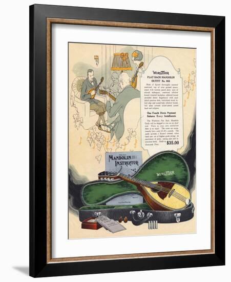 Wurlitzer Mandolin--Framed Art Print