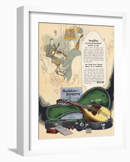 Wurlitzer Mandolin--Framed Art Print