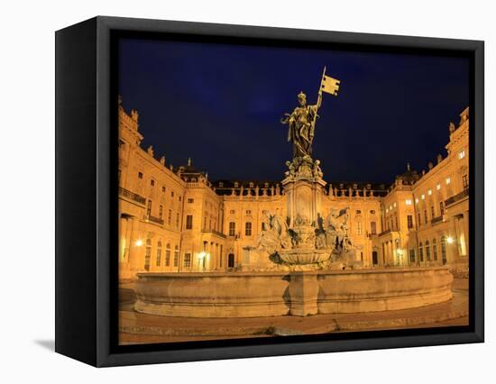 Wurzburg Residence, Residence Square, UNESCO World Heritage Site, Franconia, Bavaria, Germany, Euro-Hans Peter Merten-Framed Premier Image Canvas