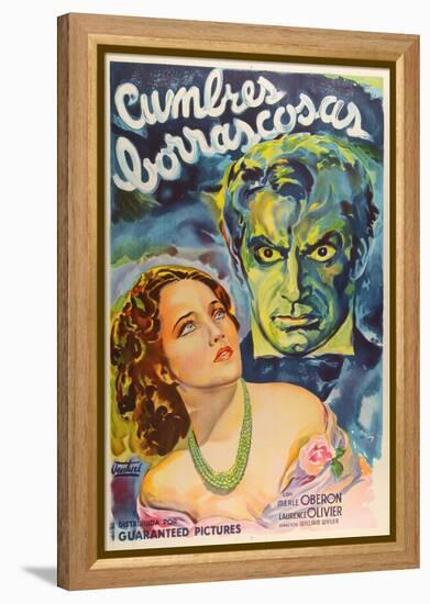 Wuthering Heights, Argentine Movie Poster, 1939-null-Framed Stretched Canvas