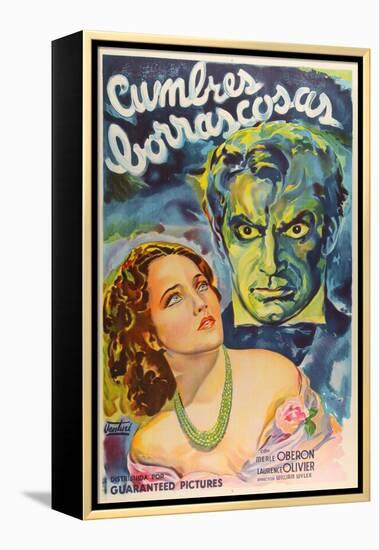Wuthering Heights, Argentine Movie Poster, 1939-null-Framed Stretched Canvas