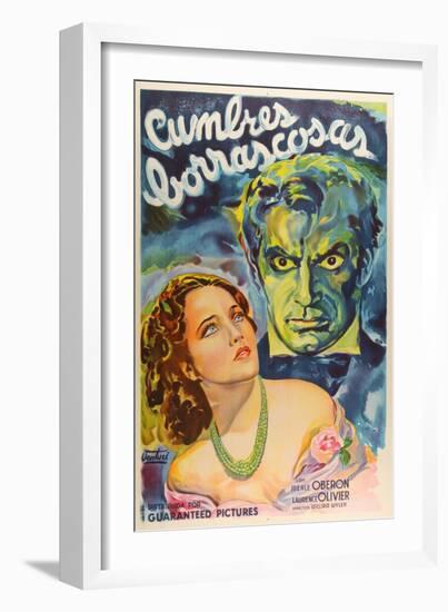 Wuthering Heights, Argentine Movie Poster, 1939-null-Framed Art Print