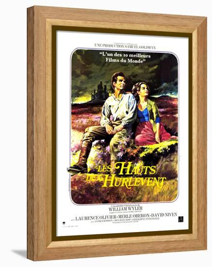 Wuthering Heights, French Movie Poster, 1939-null-Framed Stretched Canvas