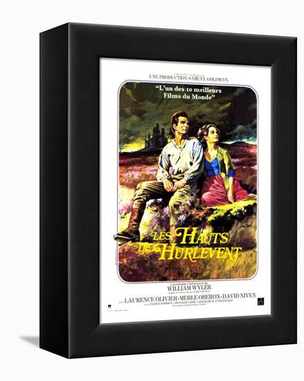 Wuthering Heights, French Movie Poster, 1939-null-Framed Stretched Canvas