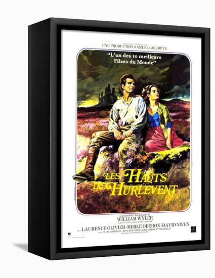 Wuthering Heights, French Movie Poster, 1939-null-Framed Stretched Canvas