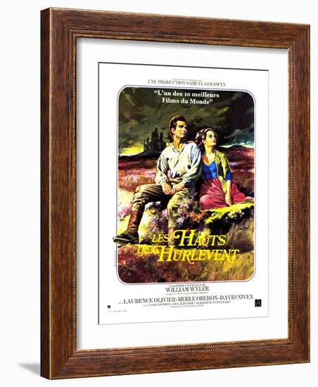 Wuthering Heights, French Movie Poster, 1939-null-Framed Premium Giclee Print