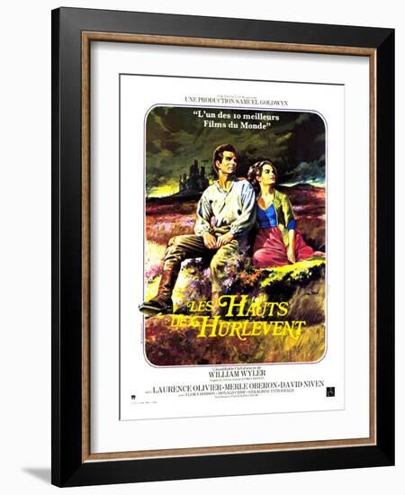 Wuthering Heights, French Movie Poster, 1939-null-Framed Premium Giclee Print