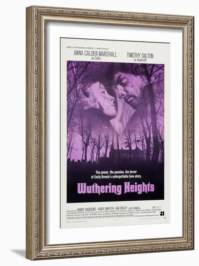 Wuthering Heights, from Left: Anna Calder-Marshall, Timothy Dalton, 1970-null-Framed Art Print