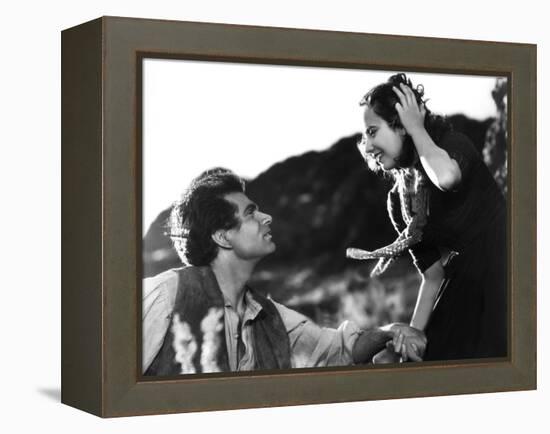 Wuthering Heights, Laurence Olivier, Merle Oberon, 1939-null-Framed Stretched Canvas