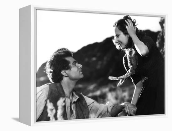 Wuthering Heights, Laurence Olivier, Merle Oberon, 1939-null-Framed Stretched Canvas