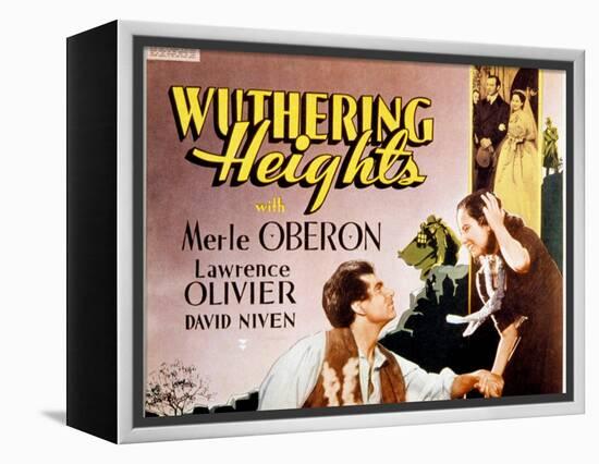 Wuthering Heights, Laurence Olivier, Merle Oberon, 1939-null-Framed Stretched Canvas