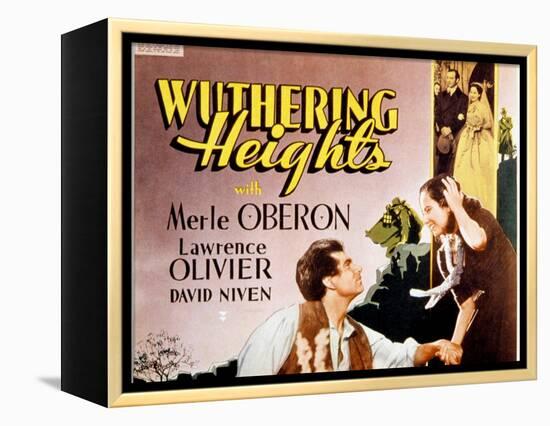 Wuthering Heights, Laurence Olivier, Merle Oberon, 1939-null-Framed Stretched Canvas