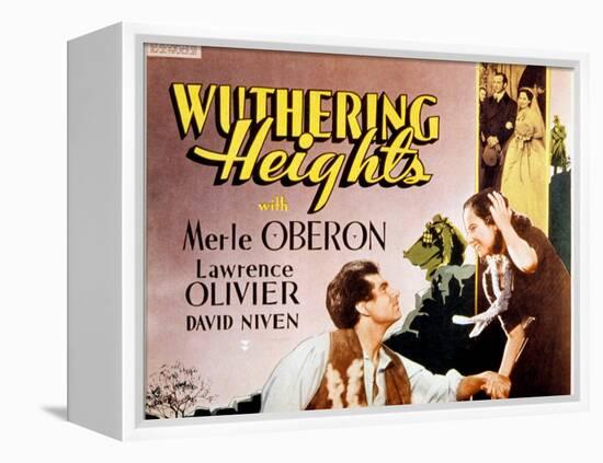 Wuthering Heights, Laurence Olivier, Merle Oberon, 1939-null-Framed Stretched Canvas