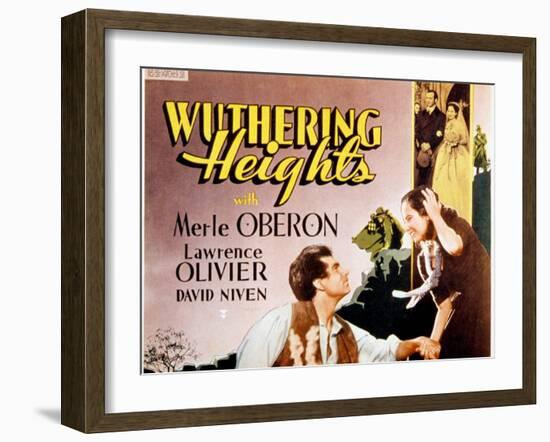 Wuthering Heights, Laurence Olivier, Merle Oberon, 1939-null-Framed Art Print